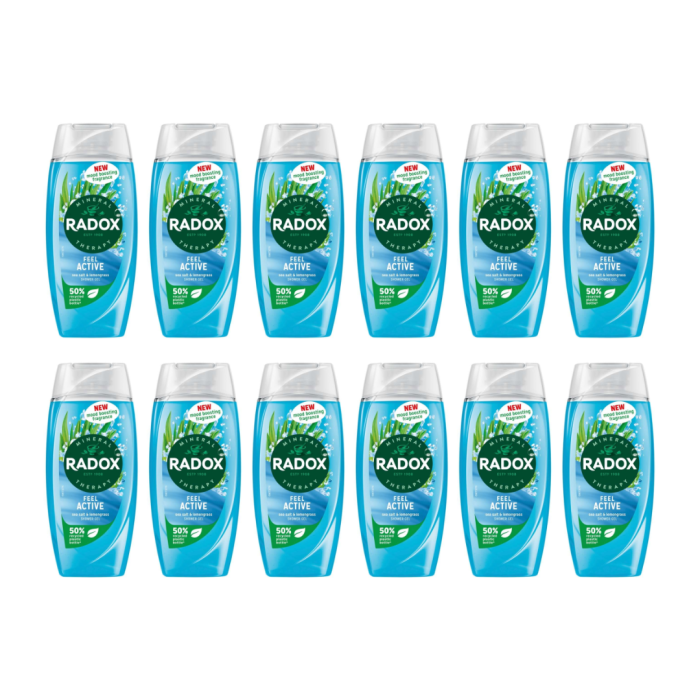 Radox Feel Active Shower Gel 250ml - Pack of 12
