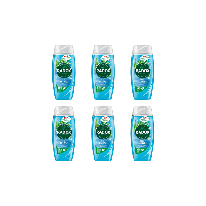 Radox Feel Active Shower Gel 250ml - Pack of 6