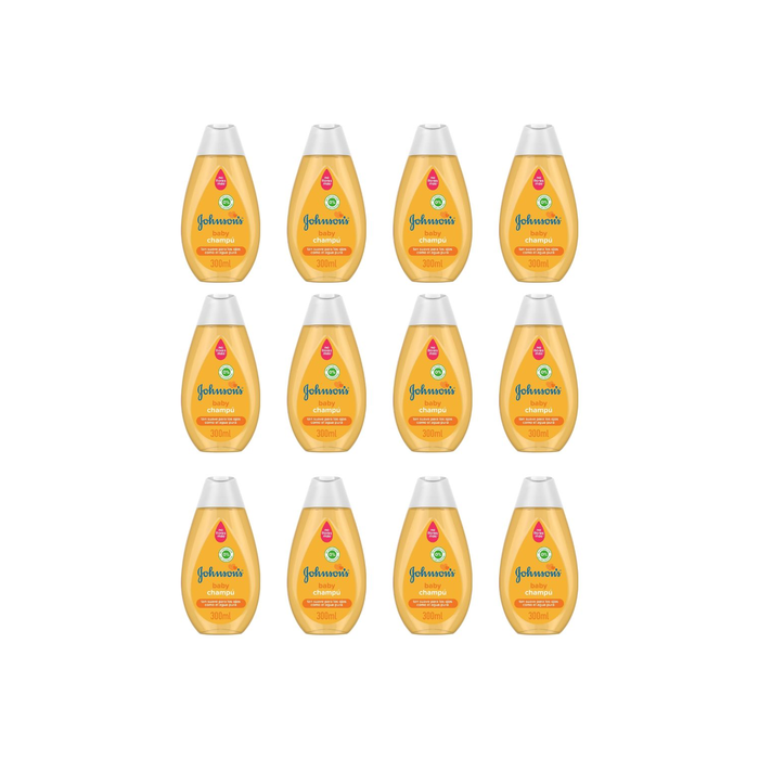 Johnson's No Tears Baby Shampoo For Kids 300ml bottle on a bathroom shelf
