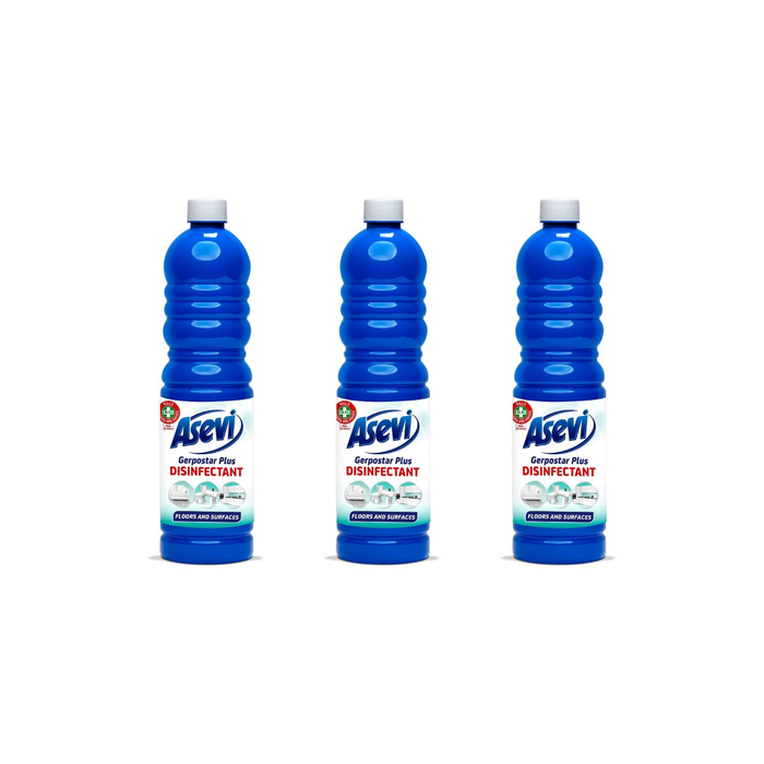 Asevi Disinfectant Floor and Surface Cleaner 1L - Pack of 3