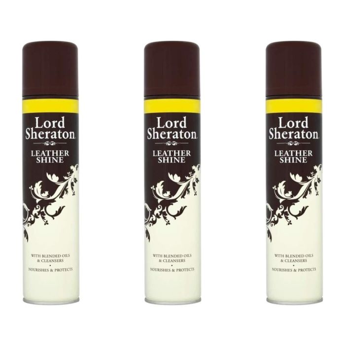Lord Sheraton Leather Shine Spray 300ml - Pack of 3