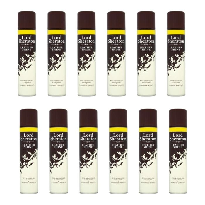 Lord Sheraton Leather Shine Spray 300ml - Pack of 12