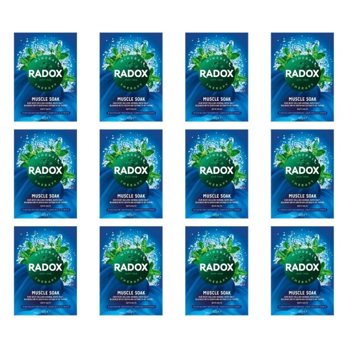 Radox Muscle Soak Bath Salts 400g - Pack of 12