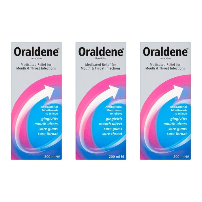 Oraldene Mouthwash Original 200ml - Pack of 3