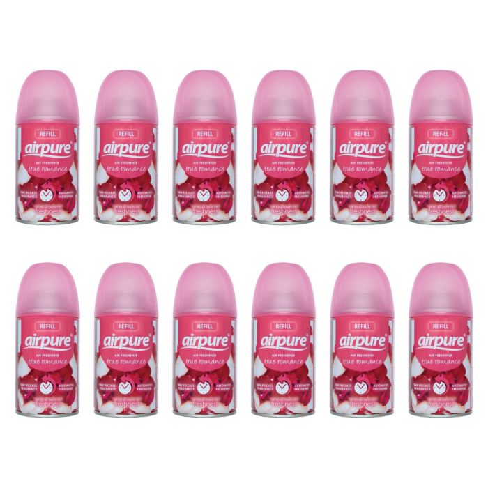Airpure Automatic Air Freshener Refill True Romance 250ml - Pack of 12