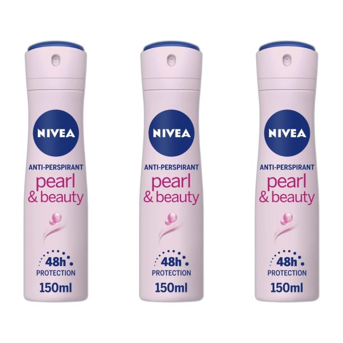 Nivea Pearl and Beauty Deodorant 150ml - Pack of 3