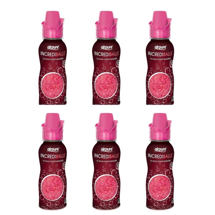 Airpure Incrediballs In-wash Scent Booster Fuchsia & Pearls 10 Washes - Pack of 6