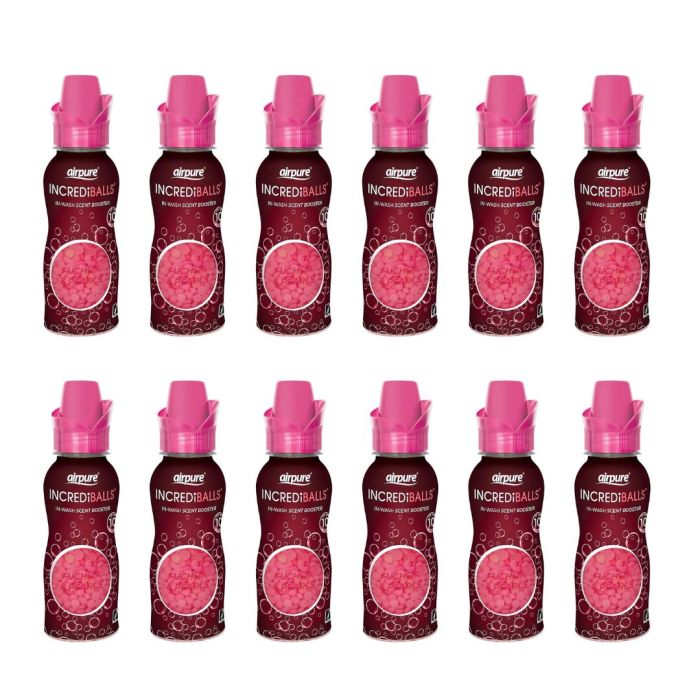 Airpure Incrediballs In-wash Scent Booster Fuchsia & Pearls 10 Washes - Pack of 12