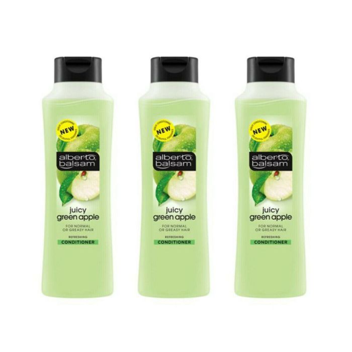 Alberto Balsam Juicy Green Apple Refreshing Conditioner 350ml - Pack of 3