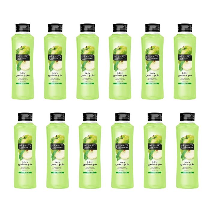 Alberto Balsam Juicy Green Apple Shampoo 350ml - Pack of 12