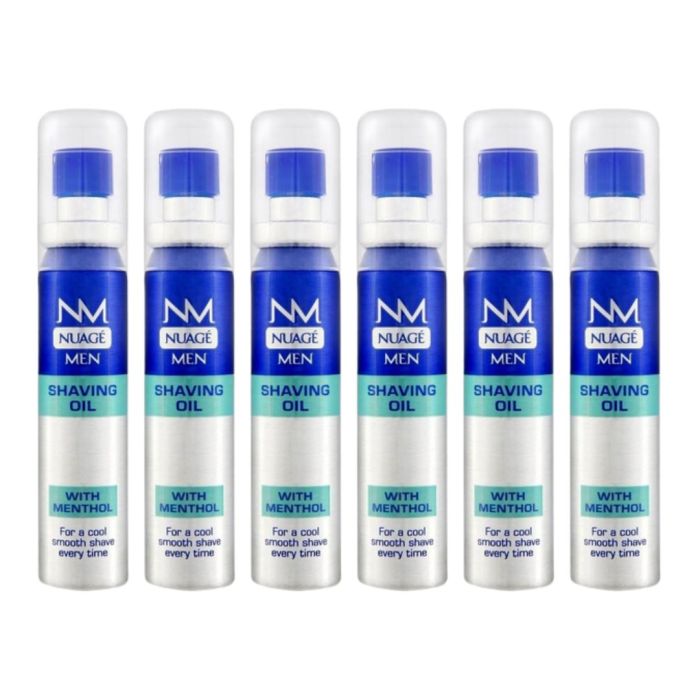 Nuage Men Shaving Oil With Menthol Cool & Smooth Shave 20ml - Pack of 6