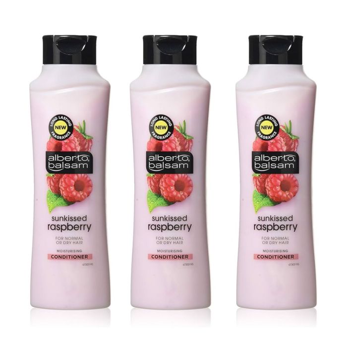 Alberto Balsam Sunkissed Raspberry pro-vitamin B5 Conditioner 350ml - Pack of 3