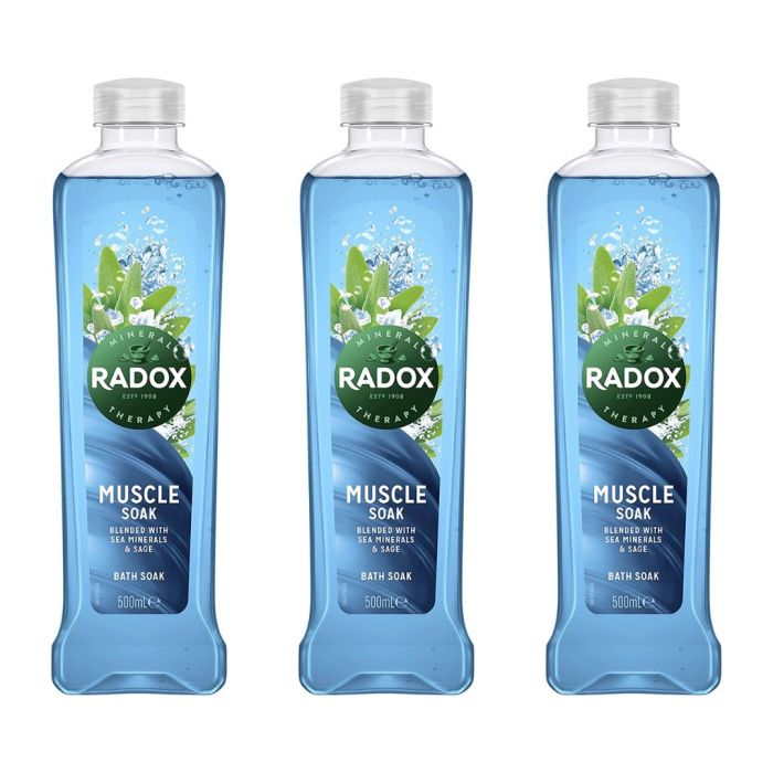 Radox Bath Muscle Soak 500ml - Pack of 3