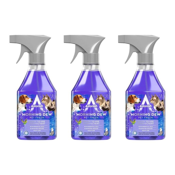 Astonish Morning Dew Pet Fresh Spray Disinfectant 550ml - Pack of 3