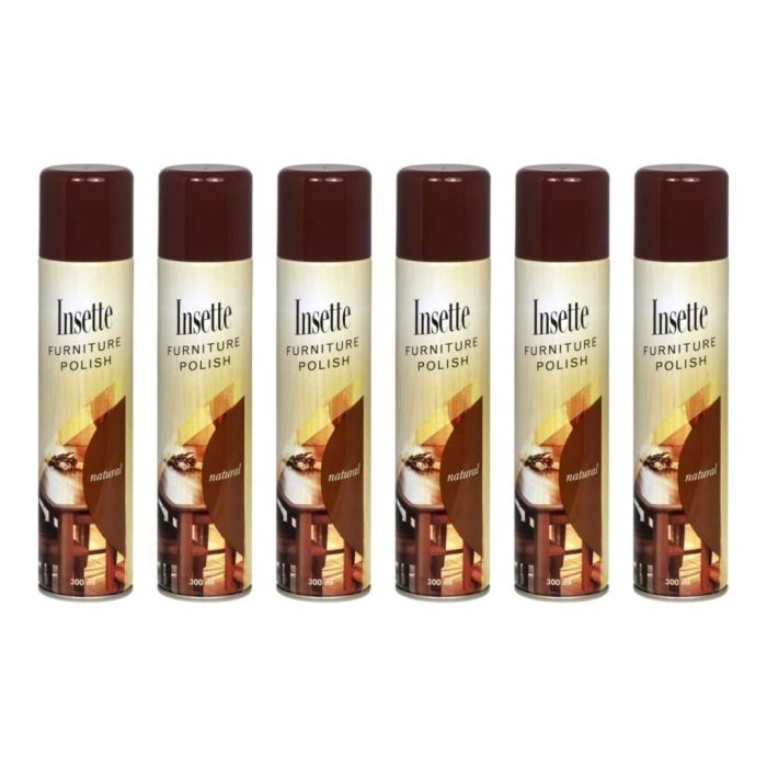 Insette Furniture Polish Natural 300ml - Pack of 6