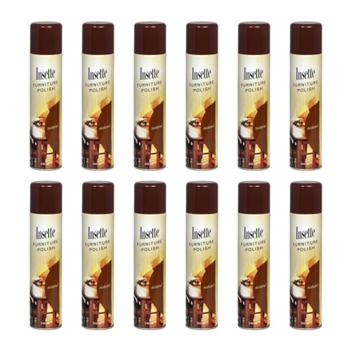 Insette Furniture Polish Natural 300ml - Pack of 12
