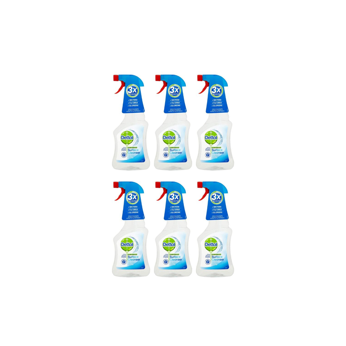 Dettol Antibacterial Surface Cleanser Spray 500ml - Pack of 6