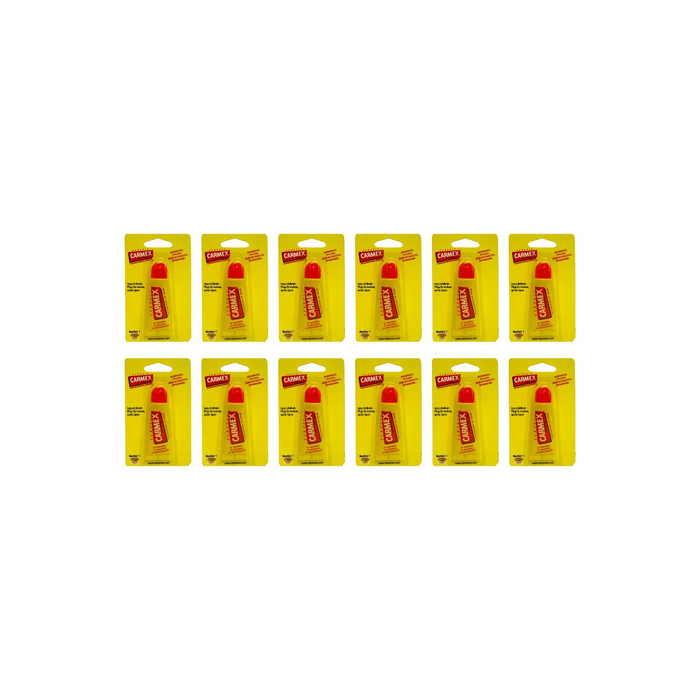 Carmex Classic Moisturising Lip Balm Tube 10g - Pack of 12