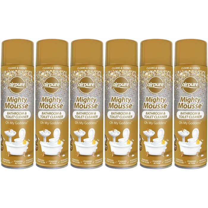 Airpure Mighty Mousse Oh My Goddess Bathroom & Toilet Cleaner 500ML - Pack of 6