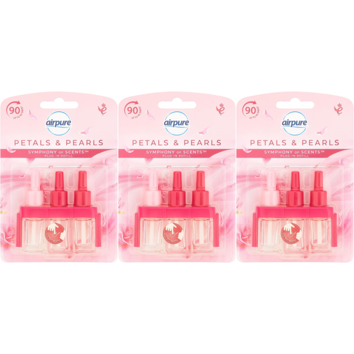 Airpure Symphony of Scents Plug-in 3 Refills Petals & Pearls - Pack of 3