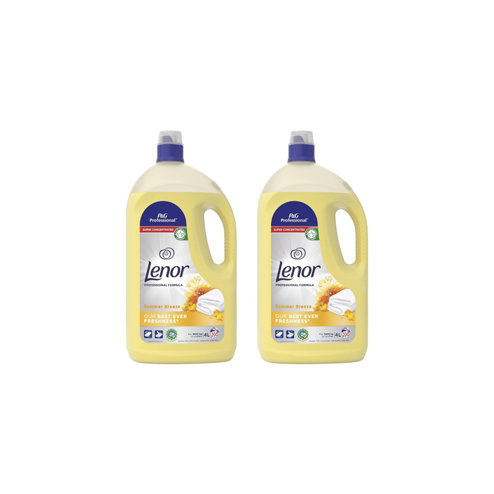 Lenor Fabric Softener Summer Breeze 4L - Pack of 2