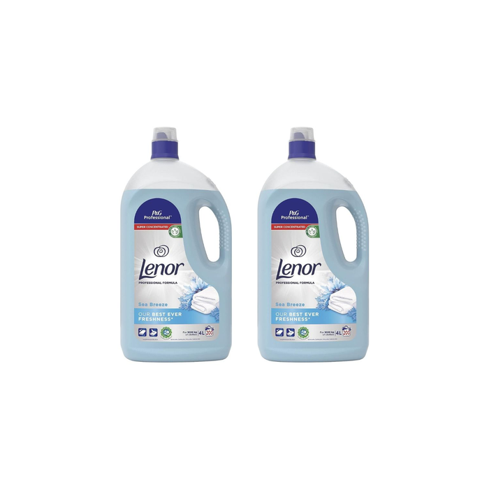 Lenor Fabric Softener Sea Breeze 4L - Pack of 2