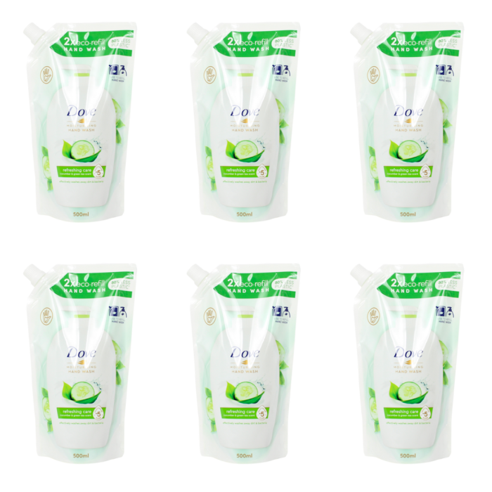 Dove fresh touch refill hand wash 500ml - Pack of 6