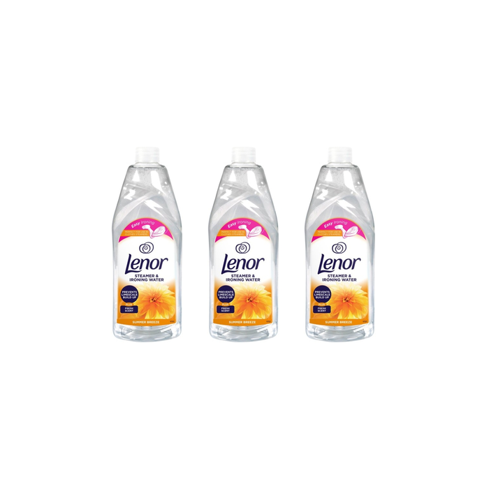 Lenor Steamer & Ironing Water Summer Breeze 1 Litre - Pack of 3