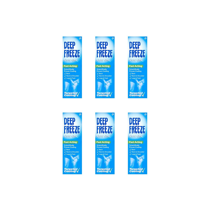 Deep Freeze Pain Relief Cold Gel 100g (Packaging may vary) - Pack of 6