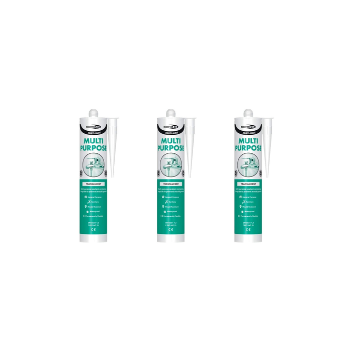 Bond It Multi-Mate Multipurpose Sealant Translucent 310ml - Pack of 3