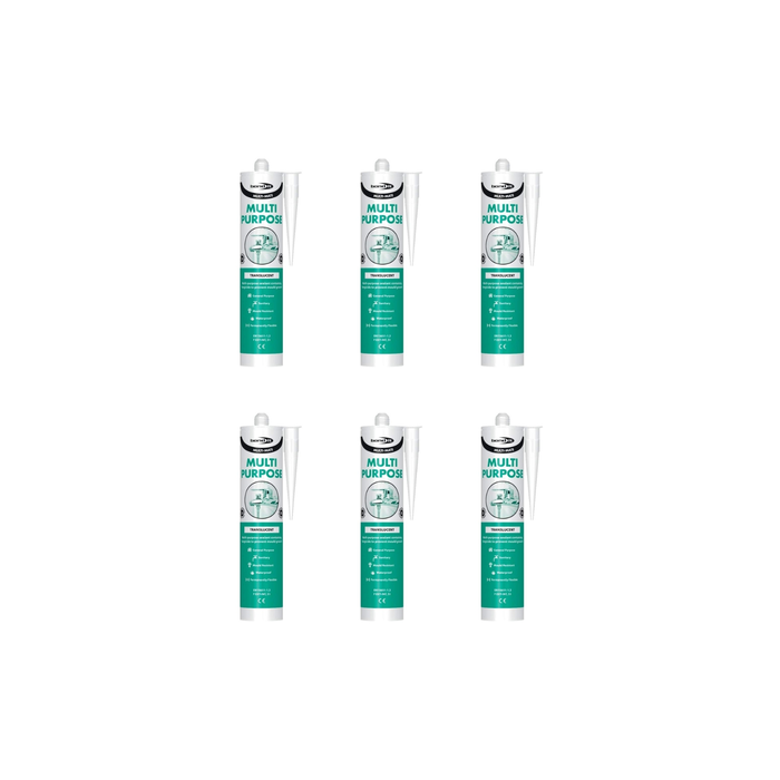 Bond It Multi-Mate Multipurpose Sealant Translucent 310ml - Pack of 6