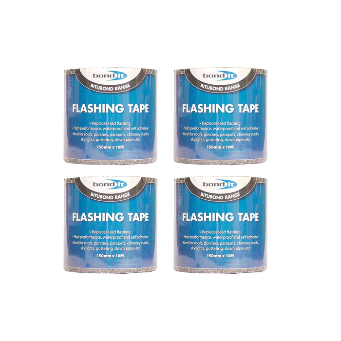 Bond It Bitubond Waterproof Self Adhesive Flashing Tape 150mm x 10m - Pack of 4