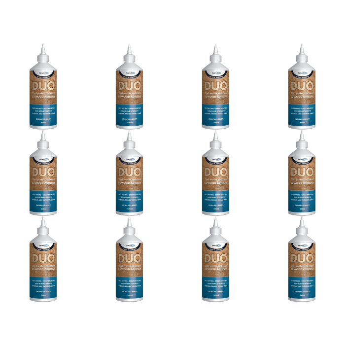 Bond It Glues & Adhesives Duo 2in1 Water Resistant D3 Wood Adhesive 500ml - Pack of 12