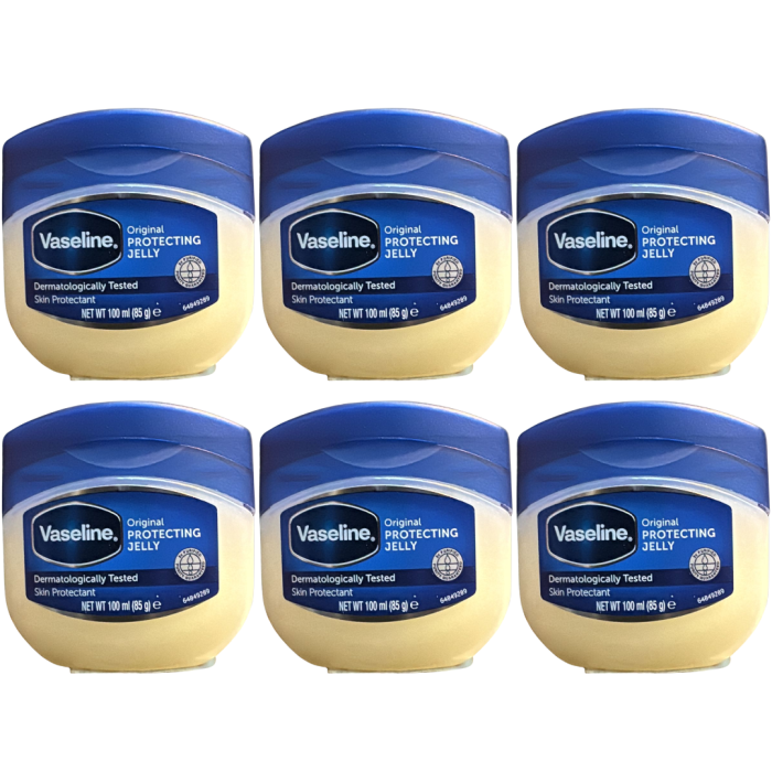 Vaseline Original Petroleum Jelly 100ml - Pack of 6