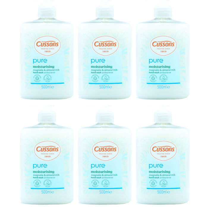 Cussons Pure Moisturising Hand Wash 500ml - Pack of 6