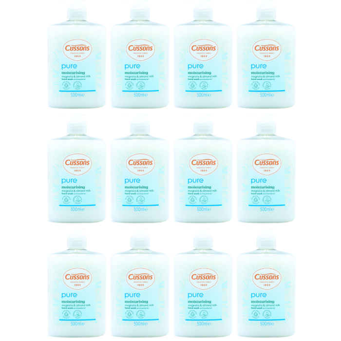 Cussons Pure Moisturising Hand Wash 500ml - Pack of 12