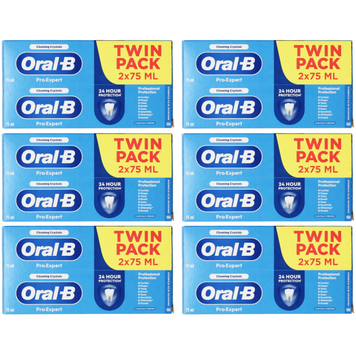 Oral-B Professional Protection Pro Expert Toothpaste 2x75 ML - Pack of 6