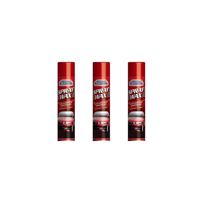 Car-Pride Spray Wax Long Lasting Showroom Finish Superfast Formula 300ml - Pack of 3