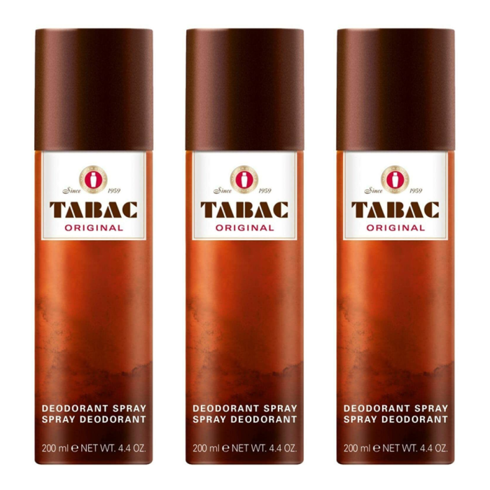 Tabac Original Deodorant Spray 200ml - Pack of 3