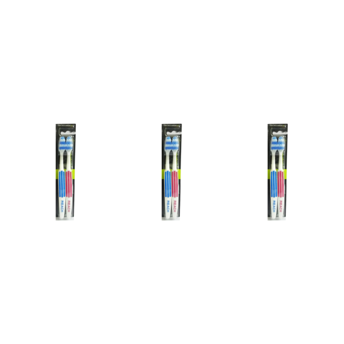 Listerine Duo Reach Interdental Medium Toothbrush - Pack of 3