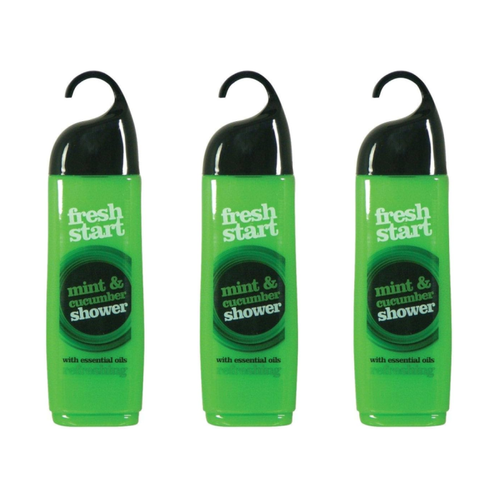 Fresh Start Mint & Cucumber Shower Gel 400ml - Pack of 3
