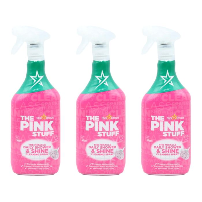 The Pink Stuff Miracle Shower & Shine Spray 850ML - Pack of 3
