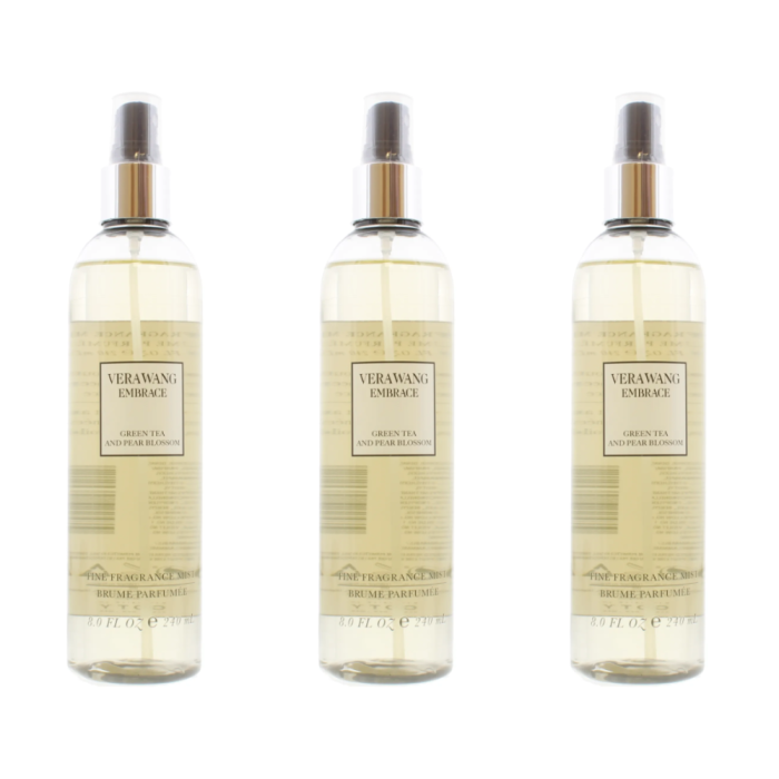 Vera Wang Embrace Green Tea & Pear Blossom Body Mist 240ml - Pack of 3