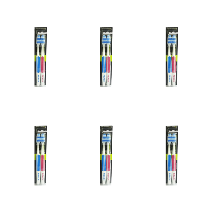 Listerine Duo Reach Interdental Medium Toothbrush - Pack of 6