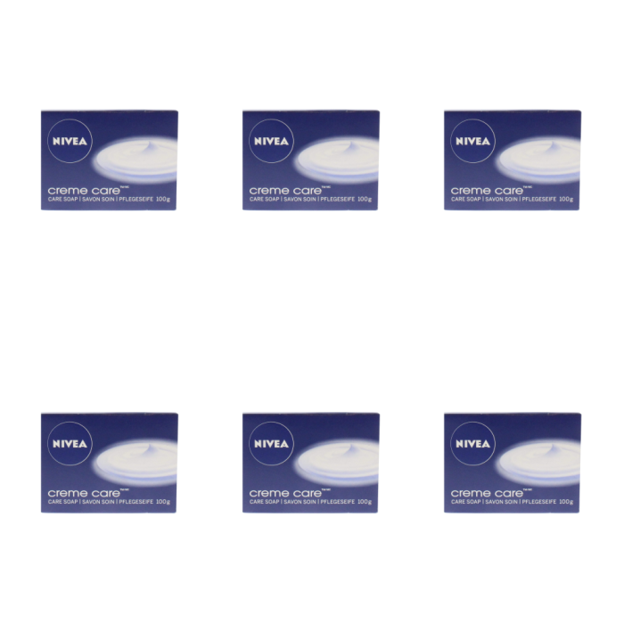 Nivea Creme Care Soft Bar Soap 100g - Pack of 6