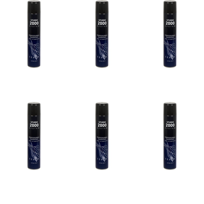 Studio 2000 Professional Hairspray Extra Hold 300ml - Pack of 6