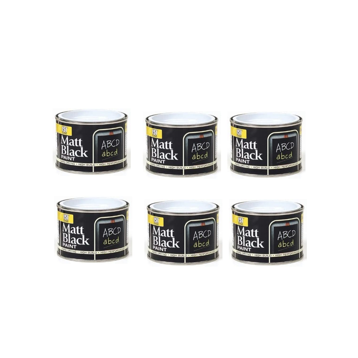 151 Coatings High Performance Matt Black Paint 180ML - Pack of 6