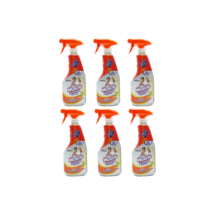Mr Muscle Platinum Kitchen Cleaning Spray 500ml - Pack of 6