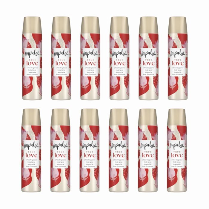 Impulse True Love Body Spray 75ml - Pack of 12