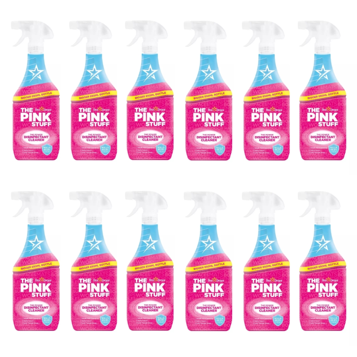 The Pink Stuff Disinfectant Cleaner Multi Purpose Spray Streak Free 850ml - Pack of 12